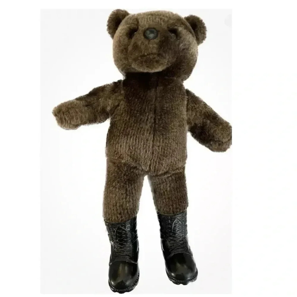 Vintage 1989 Bear Force Of America Plush With Boots 11 Inch Toy Bear Collectable